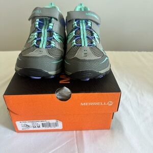 Merrell Kids' Gray and Teal Sneakers